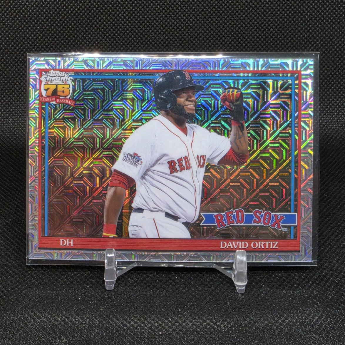 Topps 2026 Series 1 1991 Topps Chrome Silver Pack Mojo David Ortiz #91C-10