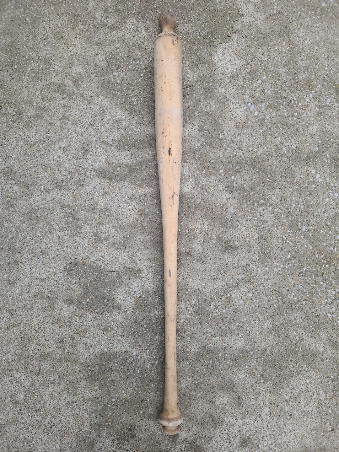 Unfinished Louisville KY Slugger Wooden Baseball Bat Set Up Pro Stock Warped Bat