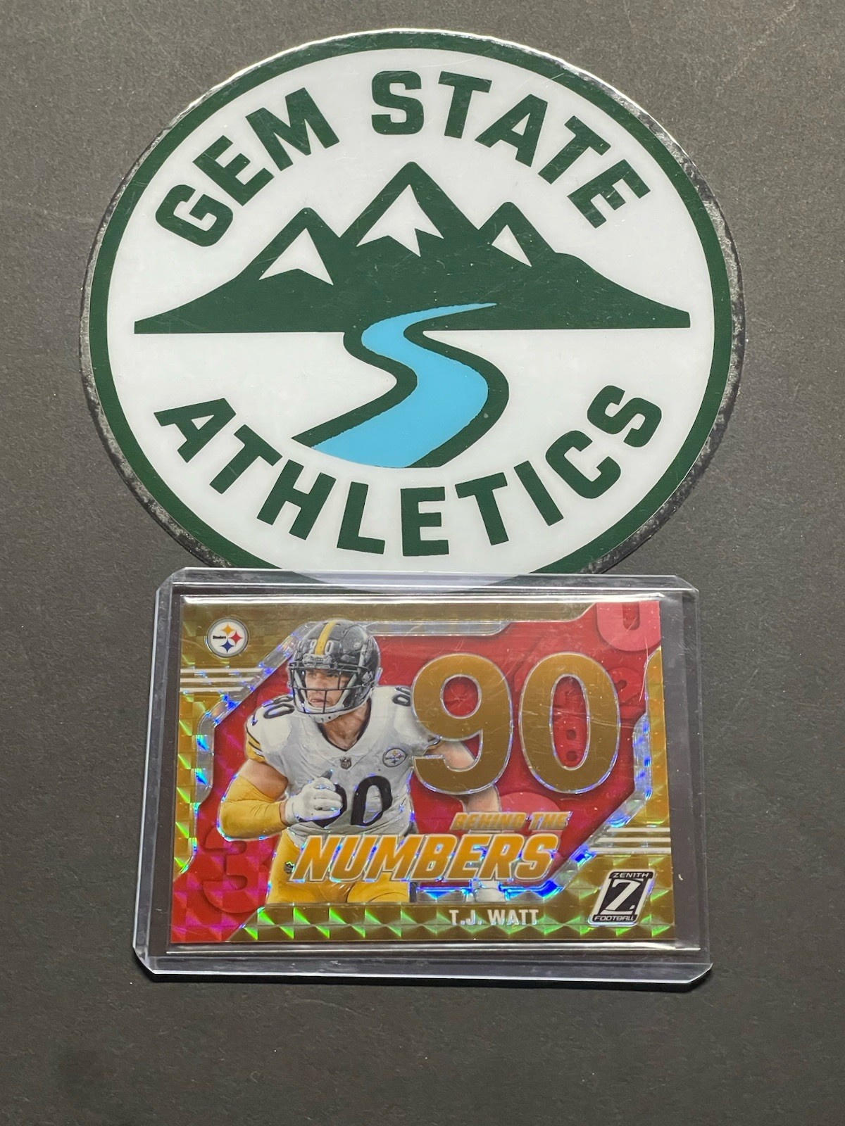 2023 Panini Zenith – Behind the Numbers T.J. Watt #27 Red