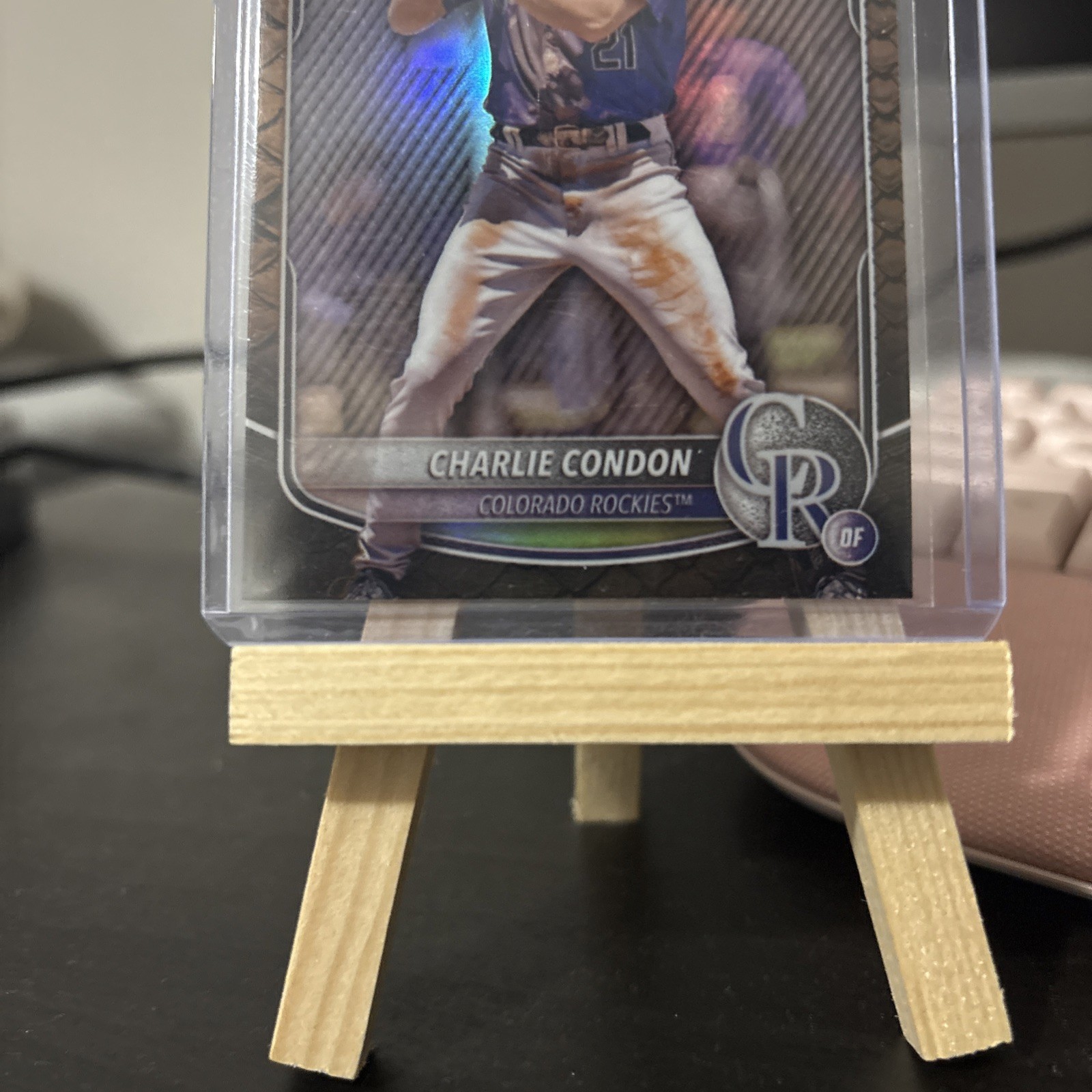 2025 Bowman – Chrome Prospects Charlie Condon #BCP-75 Reptilian Refractor (RC)