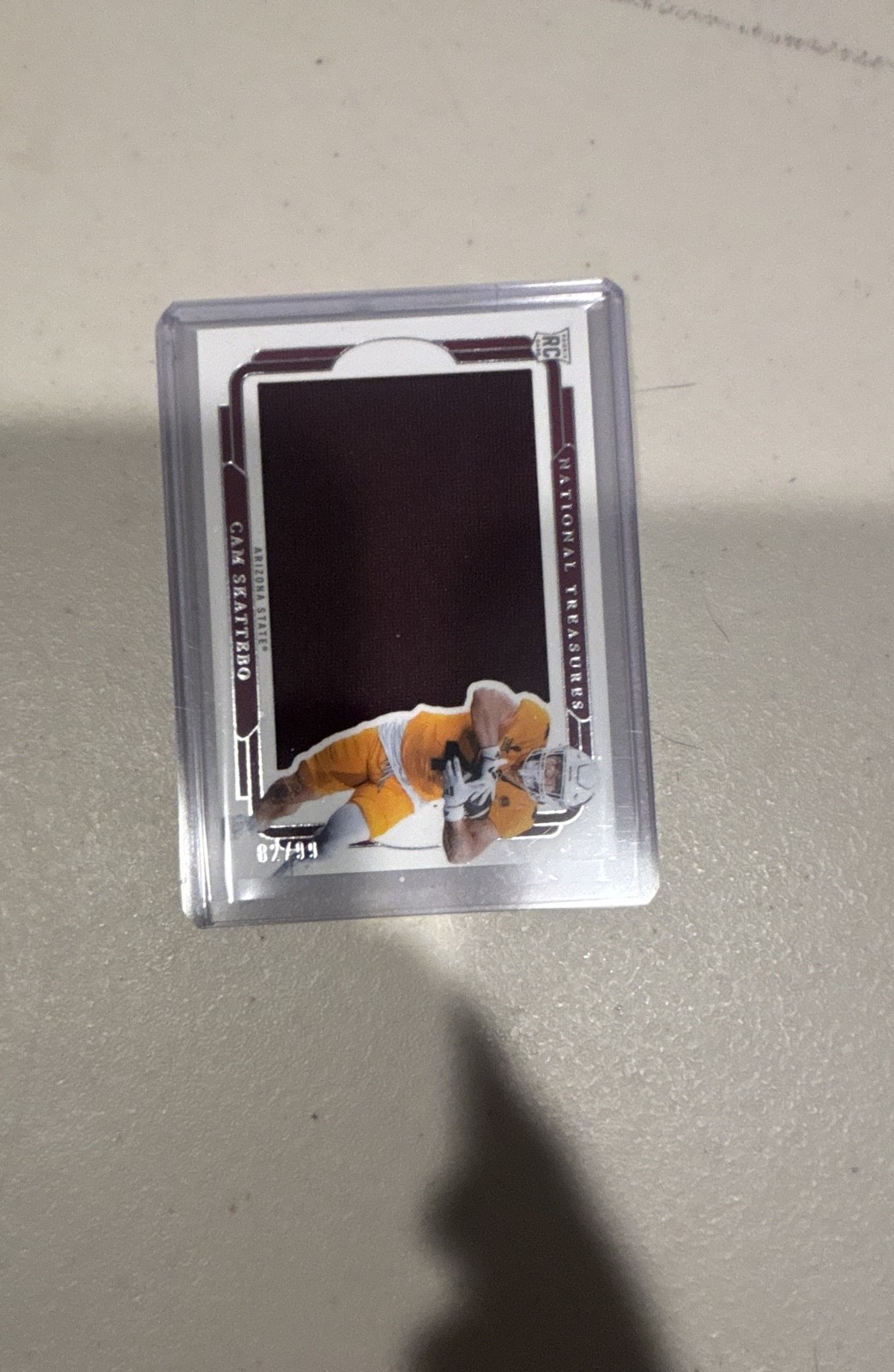 2025 Panini National Treasures Collegiate – Rookie rc Cam Skattebo #RS-CSO /99