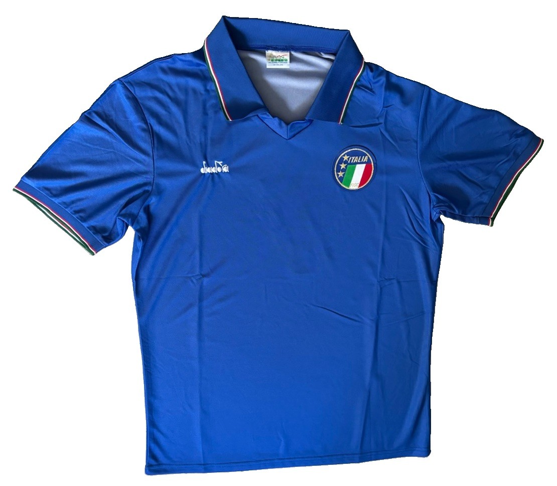 PAOLO MALDINI Rare Hand Signed Retro 1990 Italy National Team Shirt #7 PROOF/COA
