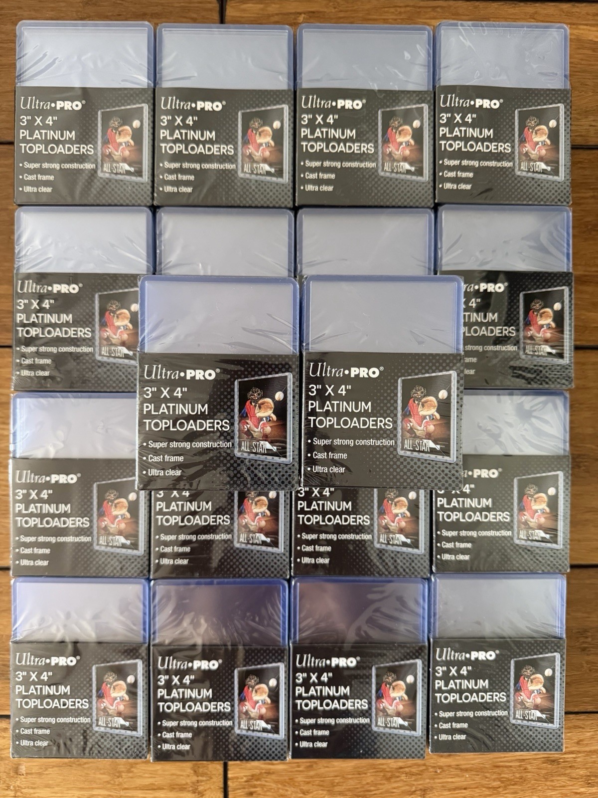 Ultra PRO 25 Pack 3″x4″ Ultra Clear Platinum Trading Toploaders Cards Holder