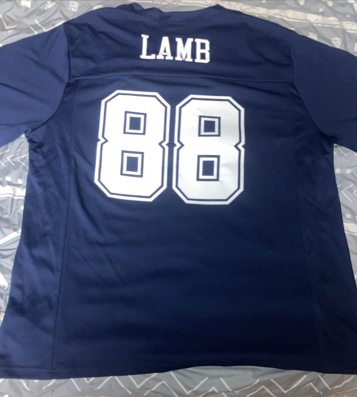 Dallas Cowboys CeeDee Lamb Jersey Blue NFL Team Apparel Football With Tags