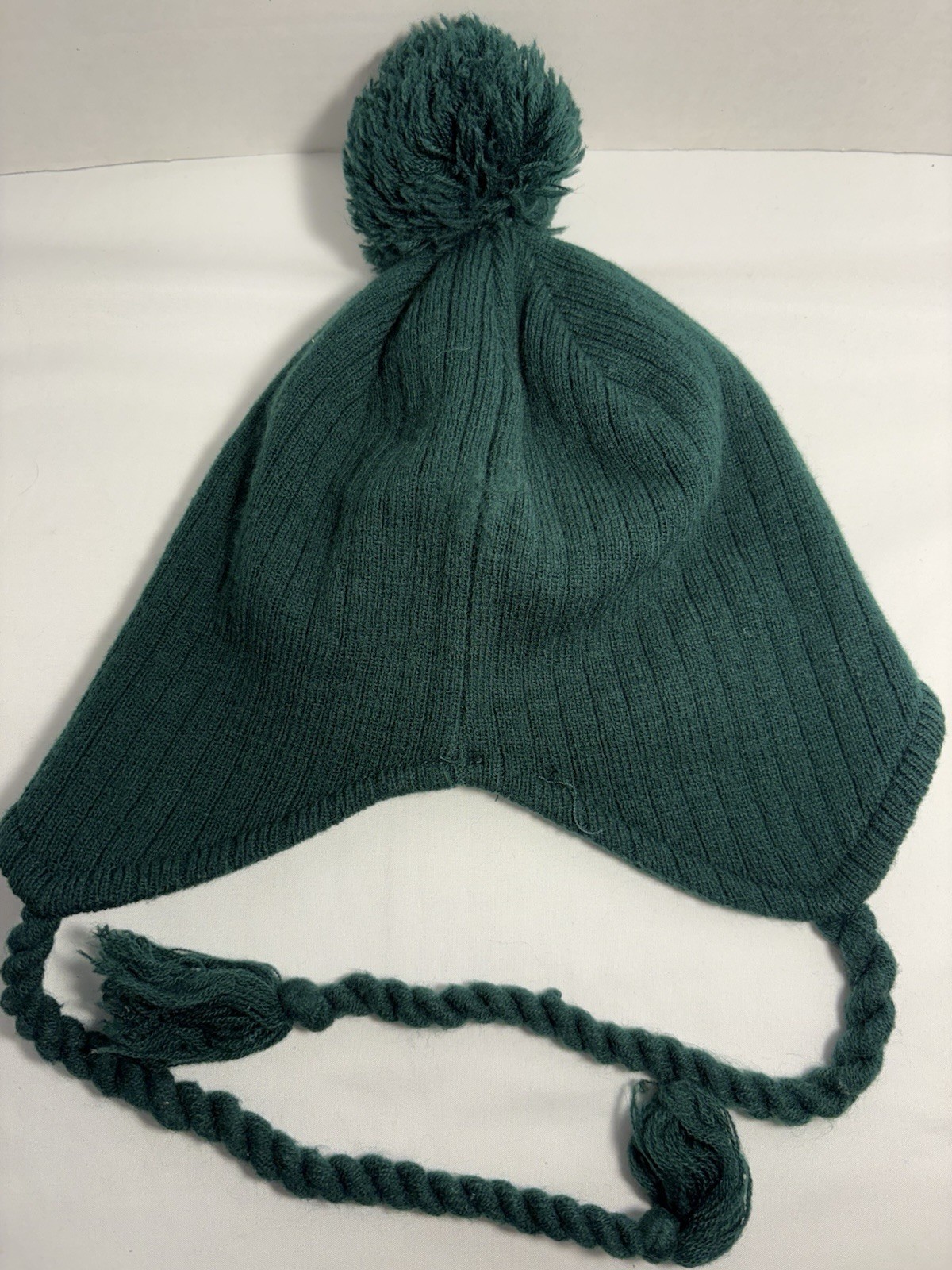 Miami Hurricanes Canes Knit Ear Flap Tassel Beanie Knit NCAA