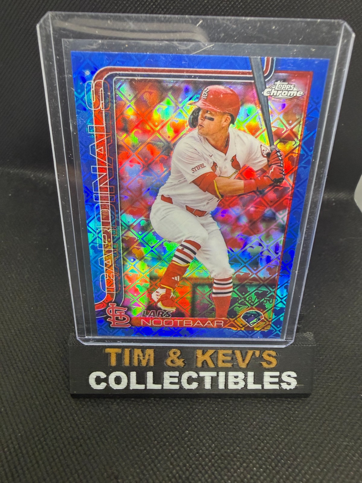 2025 Topps Chrome – Lars Nootbaar #108 Blue Logofractor /150