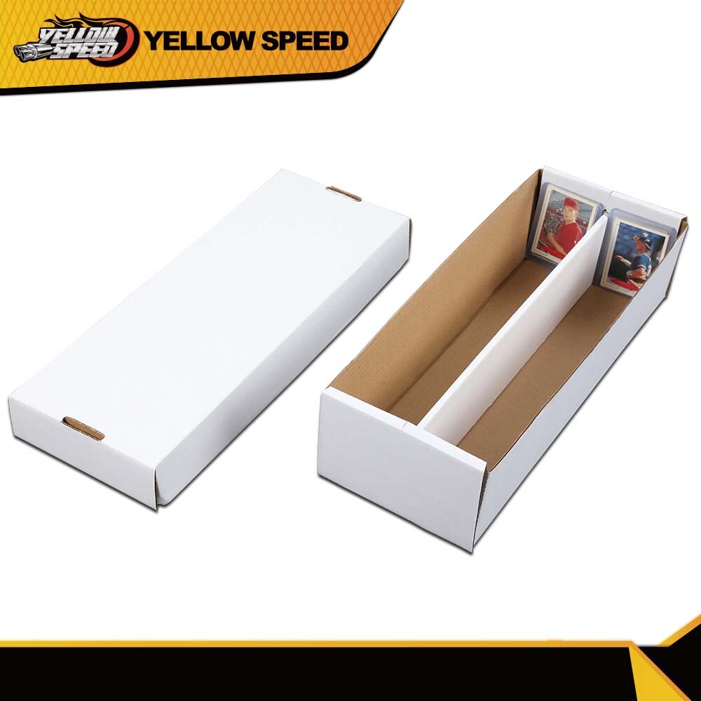 2Row 1600 CT Holds over 300 3×4 toploads Sports/Trading Card Shoe Storage Box
