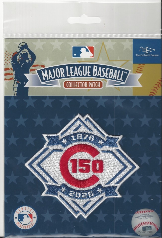 2026 MLB Chicago Cubs 150th Anniversary Jersey Patch FREESHIP