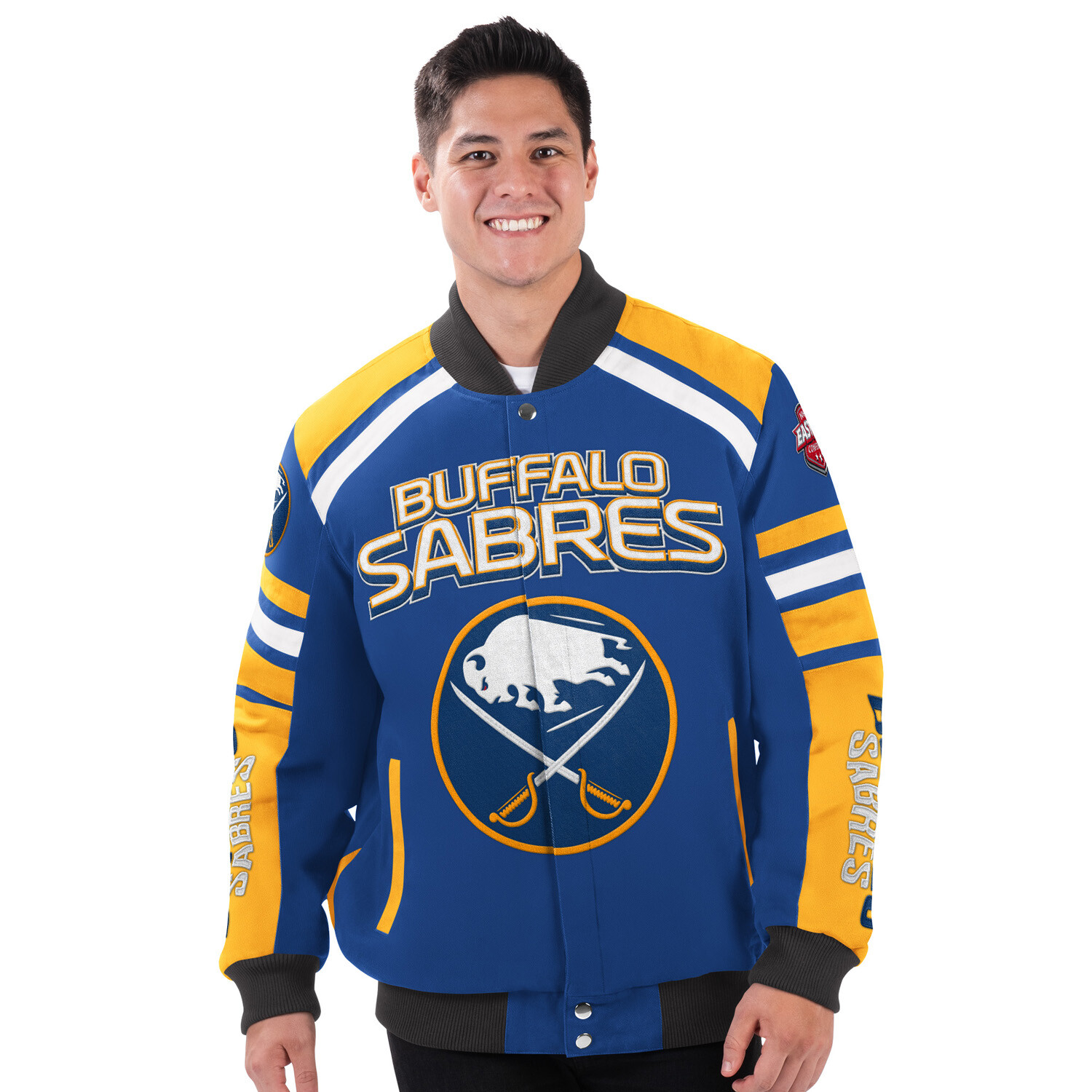 G-III Men’s Buffalo Sabres Power Forward Racing Jacket