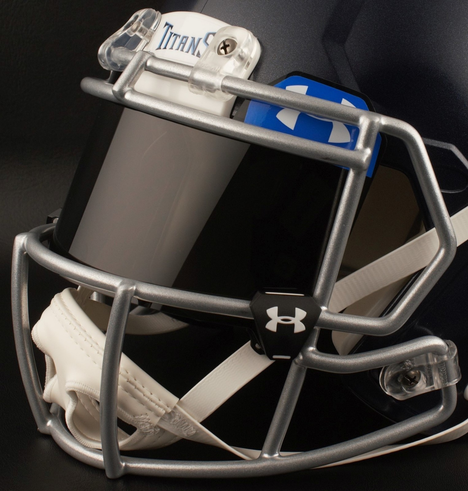 TENNESSEE TITANS NFL Football Helmet with BLACK-TINT Visor / Eye Shield