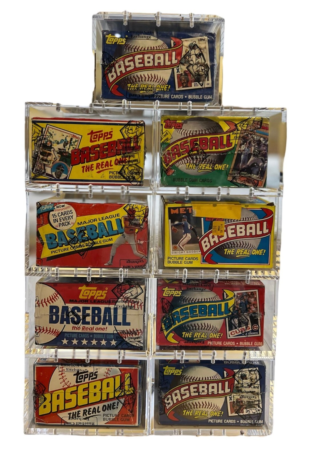Premium Acrylic Display Case Magnetic Lid FITS 1985 Topps Baseball Wax Hobby Box