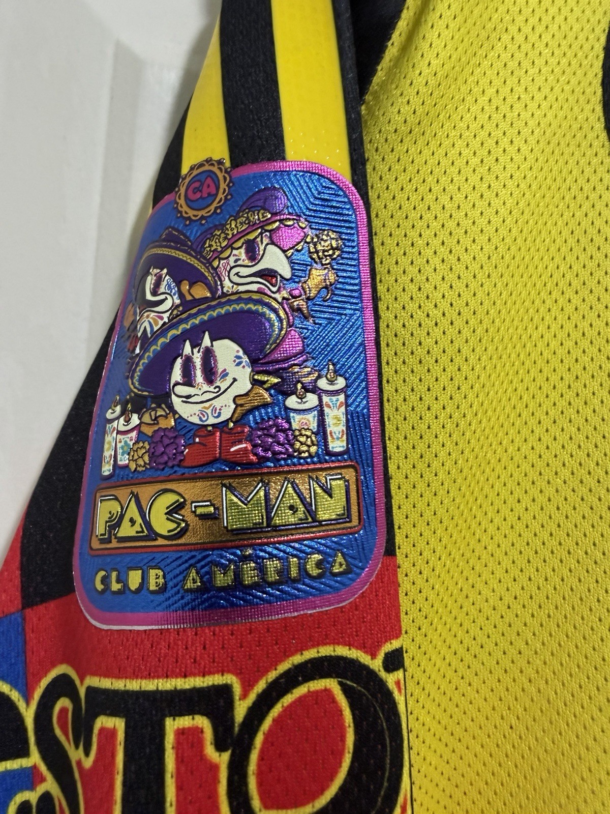 Fidalgo #8 Mens LARGE Adidas Club America Authentic x Pac-Man Home Jersey