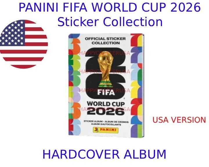 2026 Panini FIFA World Cup Sticker Album – HARDCOVER USA EDITION * Pre-Sale *