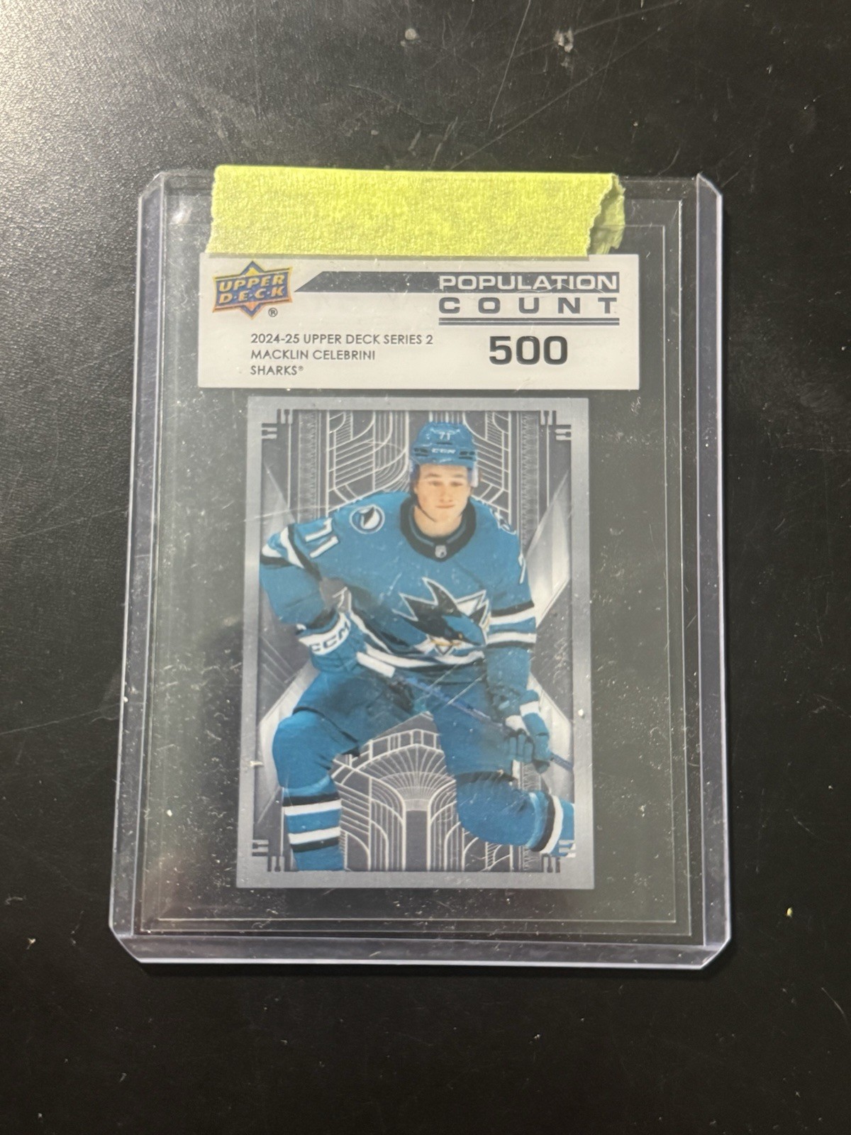 2024-25 UPPER DECK #PC-42 MACKLIN CELEBRINI POPULATION COUNT 500 RC ROOKIE