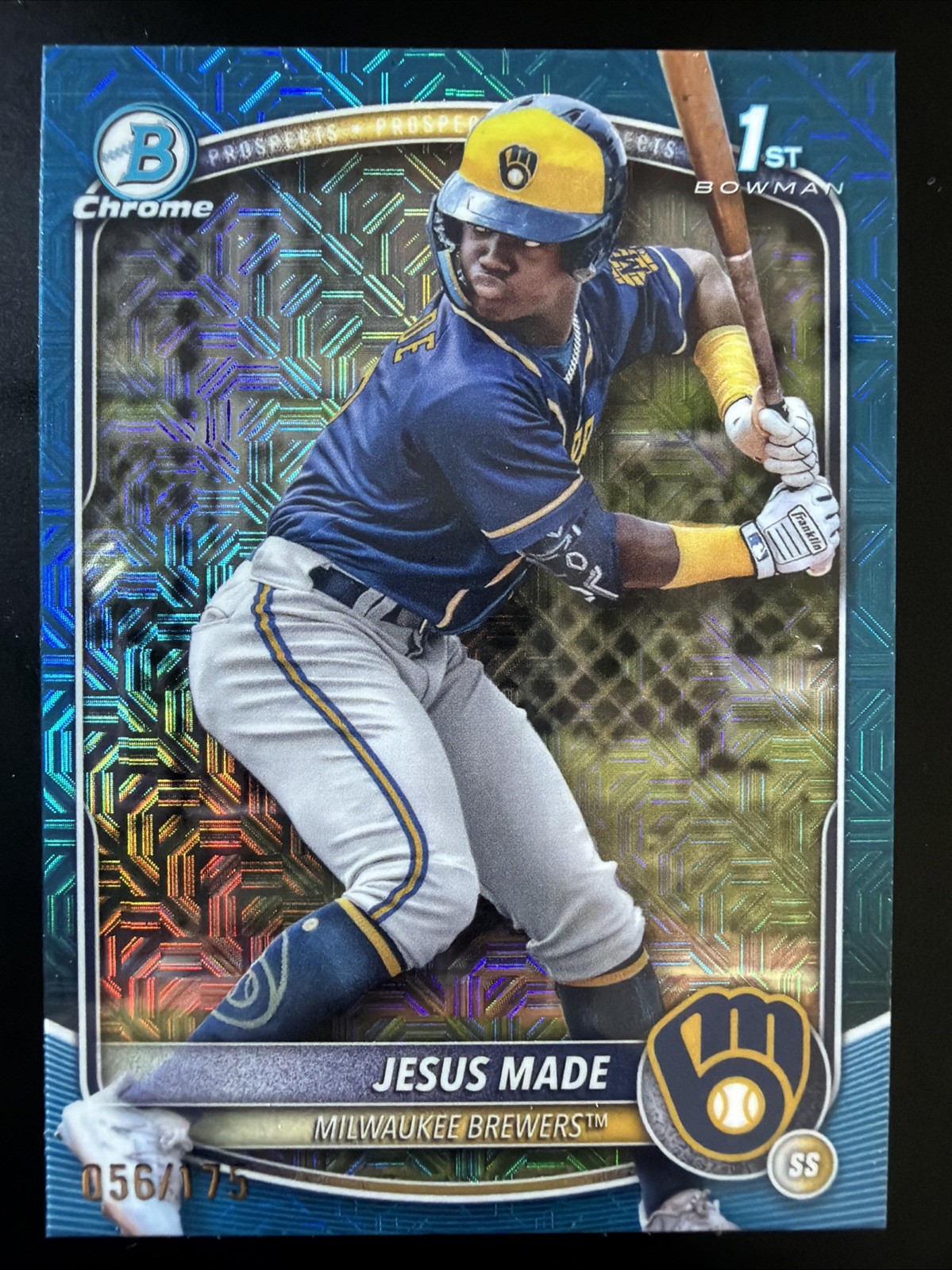 2025 Bowman Chrome Prospects Jesus Made #BCP-50 Blue Navy Refractor /175