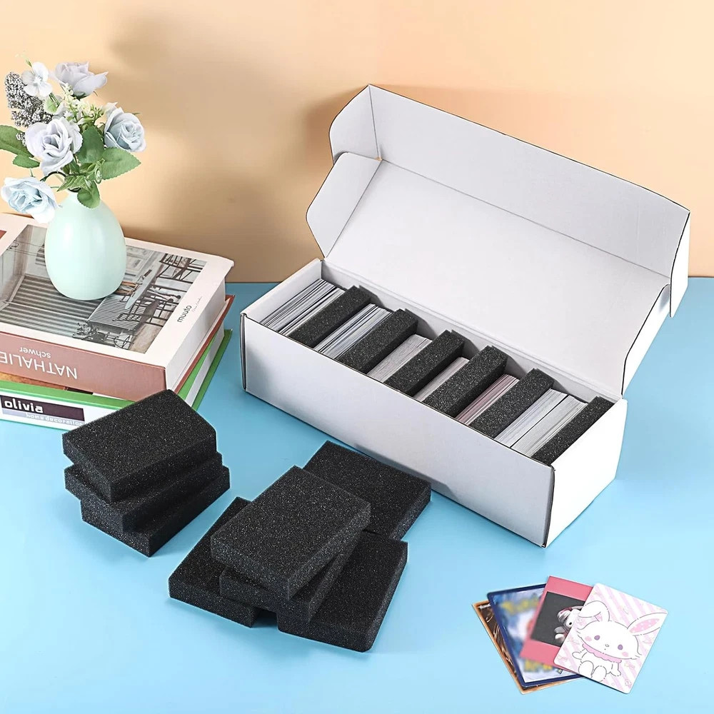 50PCS Sponge Card Dividers for Trading Card Storage Box, Spacers Organizers