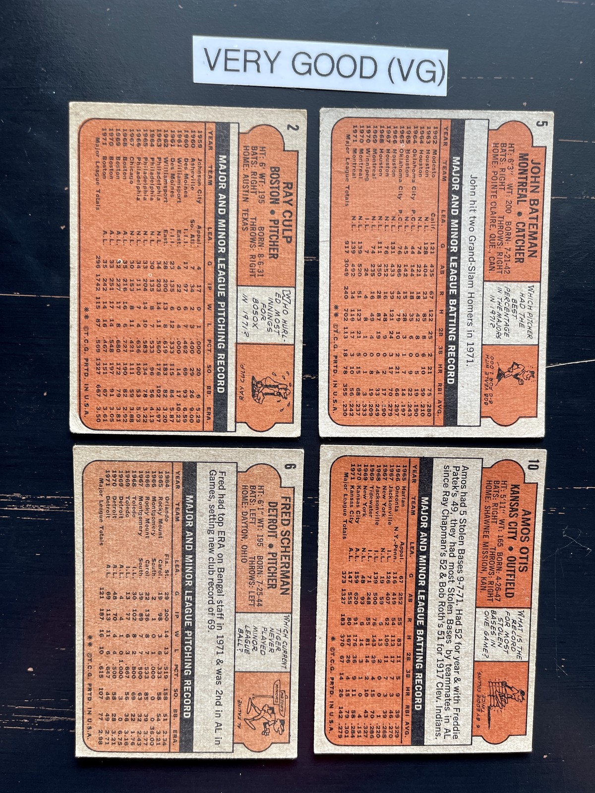 1972 Topps Baseball Cards 151-225 (P-NM) – You Pick – Complete Your Set