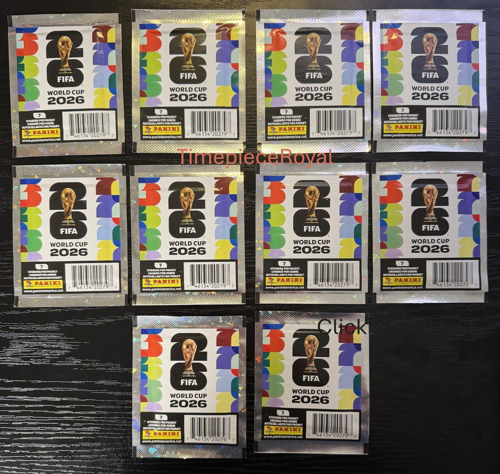 10x FIFA World Cup 2026 PANINI Stickers Packs – 10 packets Official US Version