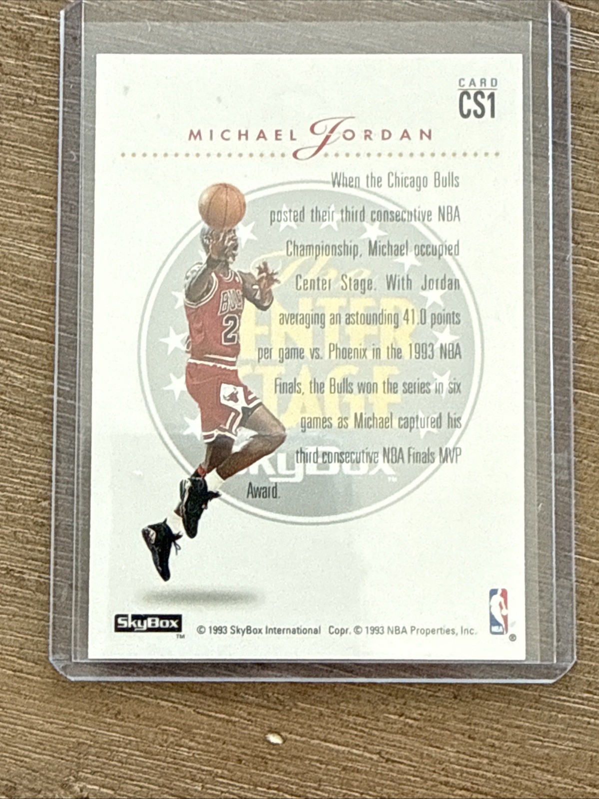 1993-94 Skybox Premium The CENTER STAGE Complete Set CS1-CS9 Jordan RARE insert