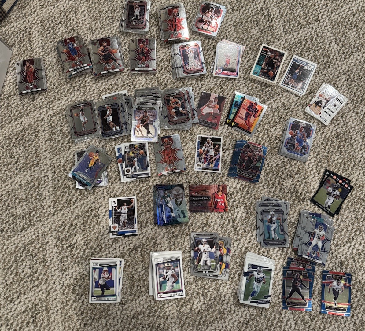 Various NBA NFL Sports Trading Card Lot Basketball Football
