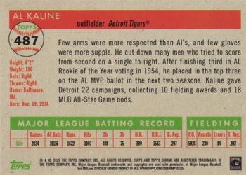 Al Kaline 2025 Topps Chrome Platinum #487 Detroit Tigers