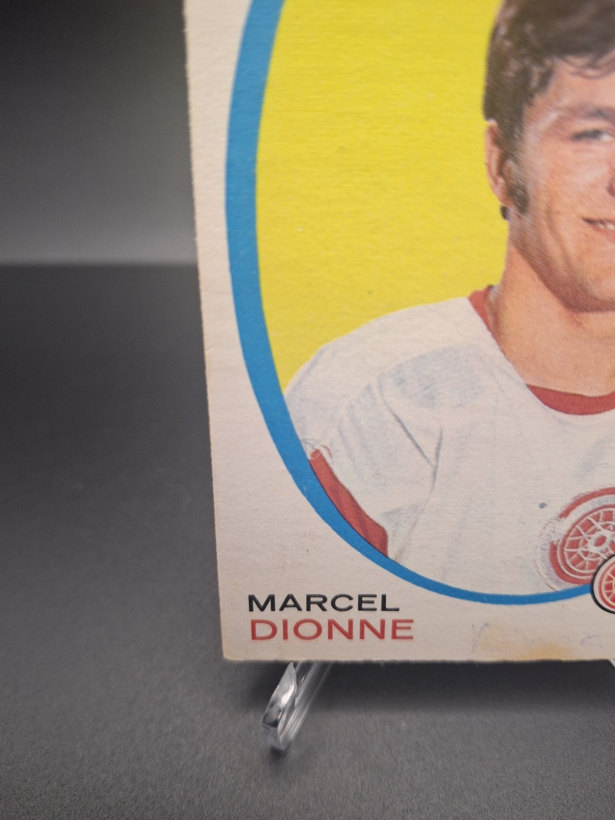 1971-72 O-Pee-Chee Marcel Dionne ROOKIE CARD #133 – Red Wings – OPC RC – Gum Sta