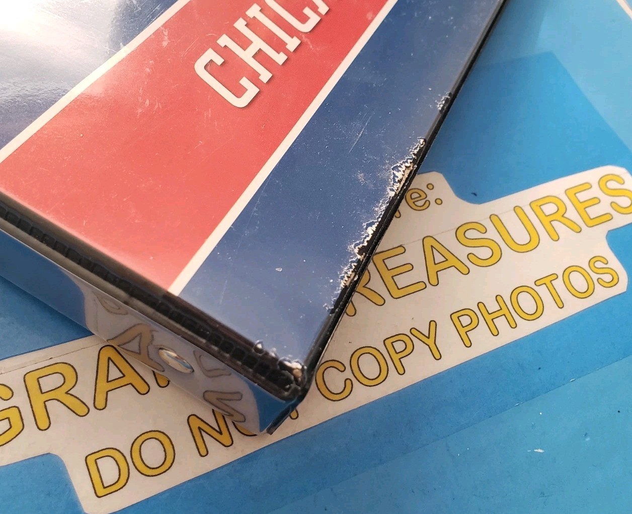 LOT OF 2 MLB CHICAGO CUBS 1-INCH 3-RING BINDER Markings Gibson School Collecting