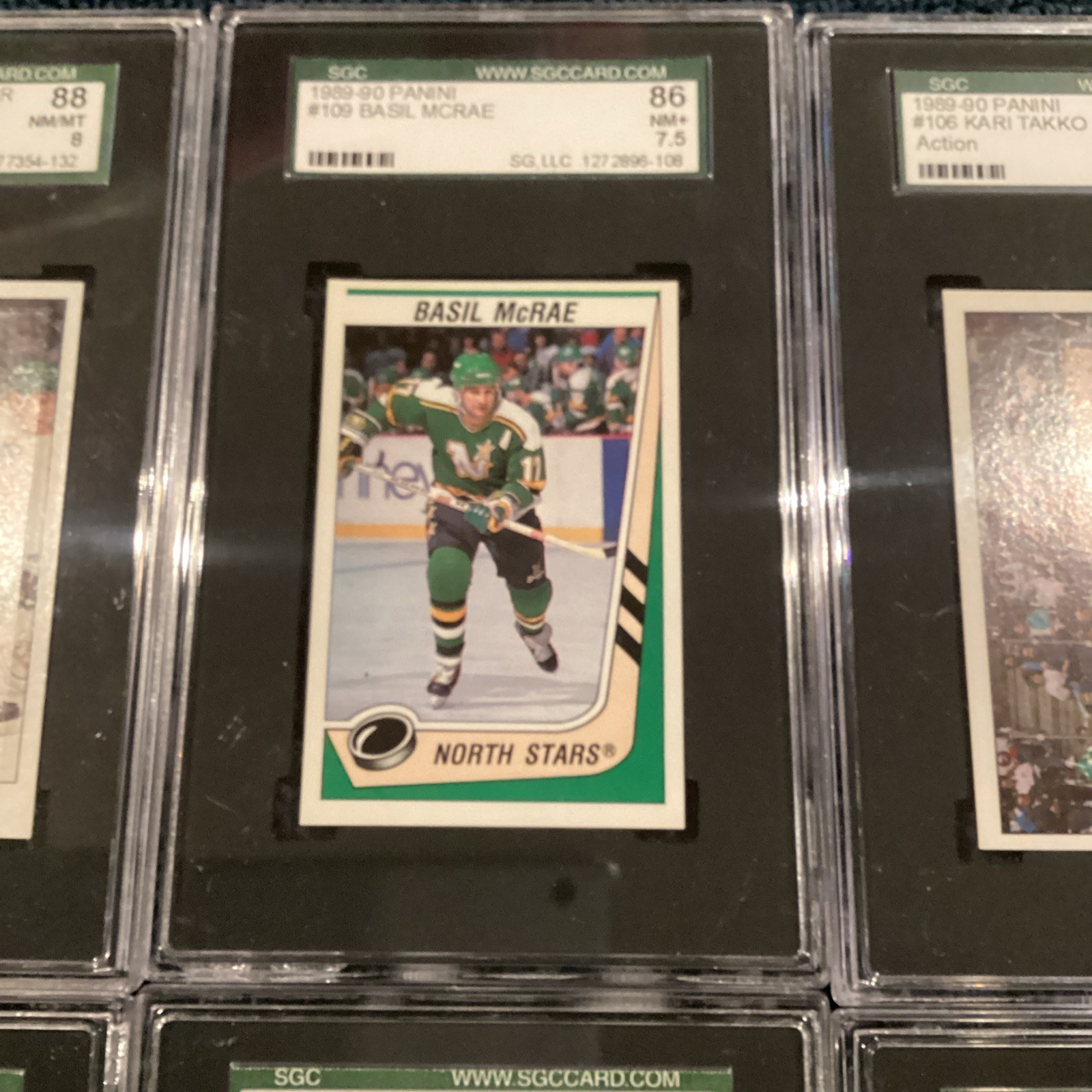 12x 1989-90 Panini & OPC Stickers North Stars ALL SGC 7 8 9 Hockey Star Set Lot