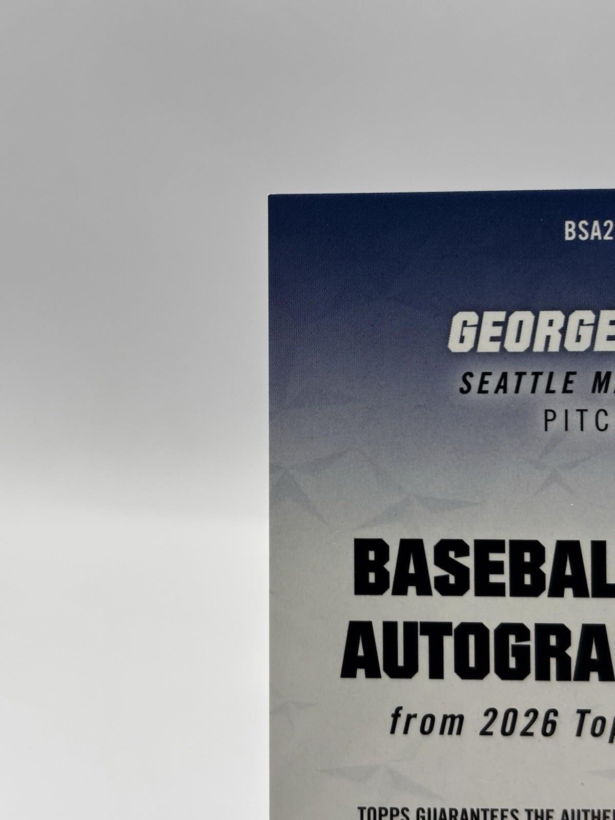 2026 Topps Series 2 Baseball Stars Autographs George Kirby Auto #BSA2-GK