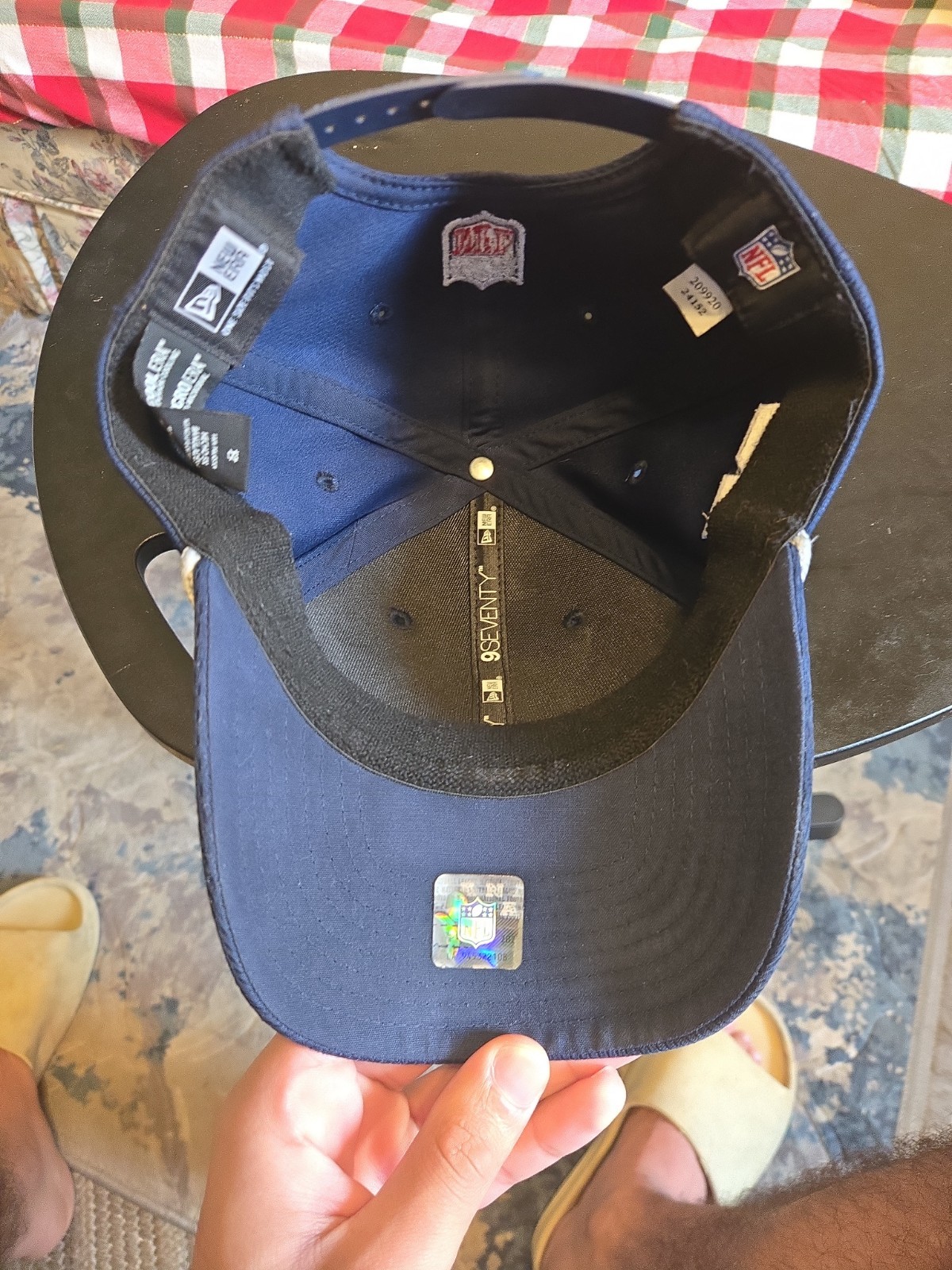 New Era Dallas Cowboys Snapback Hat White, Blue, Silver