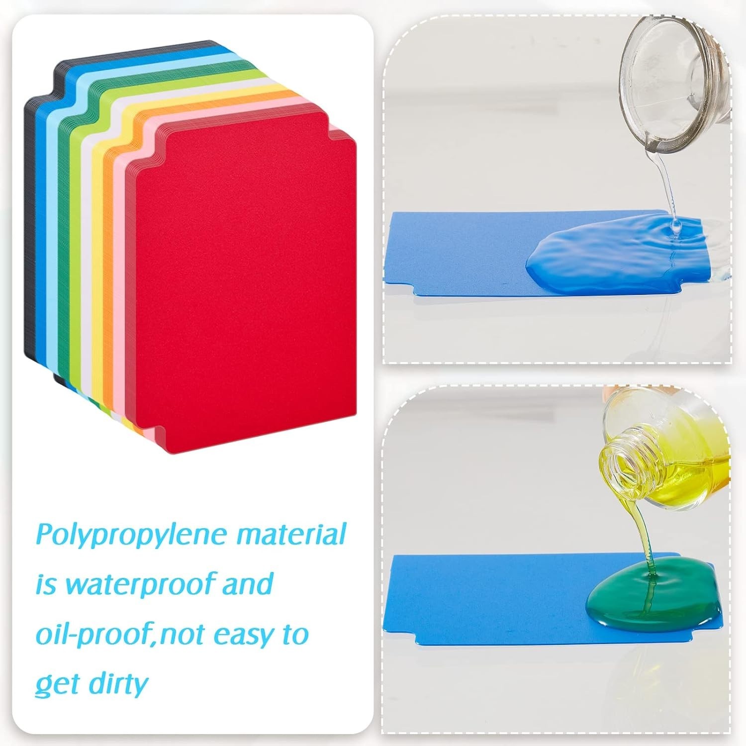 Frosted Card Dividers 2.7×3.8 Inches – 100 Pcs for Efficient Card Organization