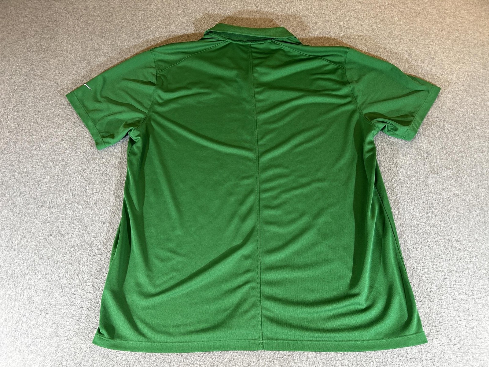 North Texas Polo Shirt Mens XL Green Nike Dri Fit Performance Stretch Mean Green