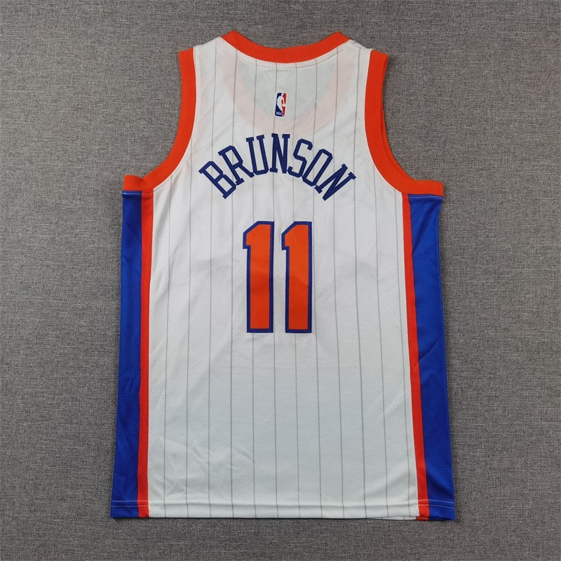 YOUTH’s Jalen #11 Brunson Embroidered Jersey Blue 6 colors-SIZE S to XL Free tax