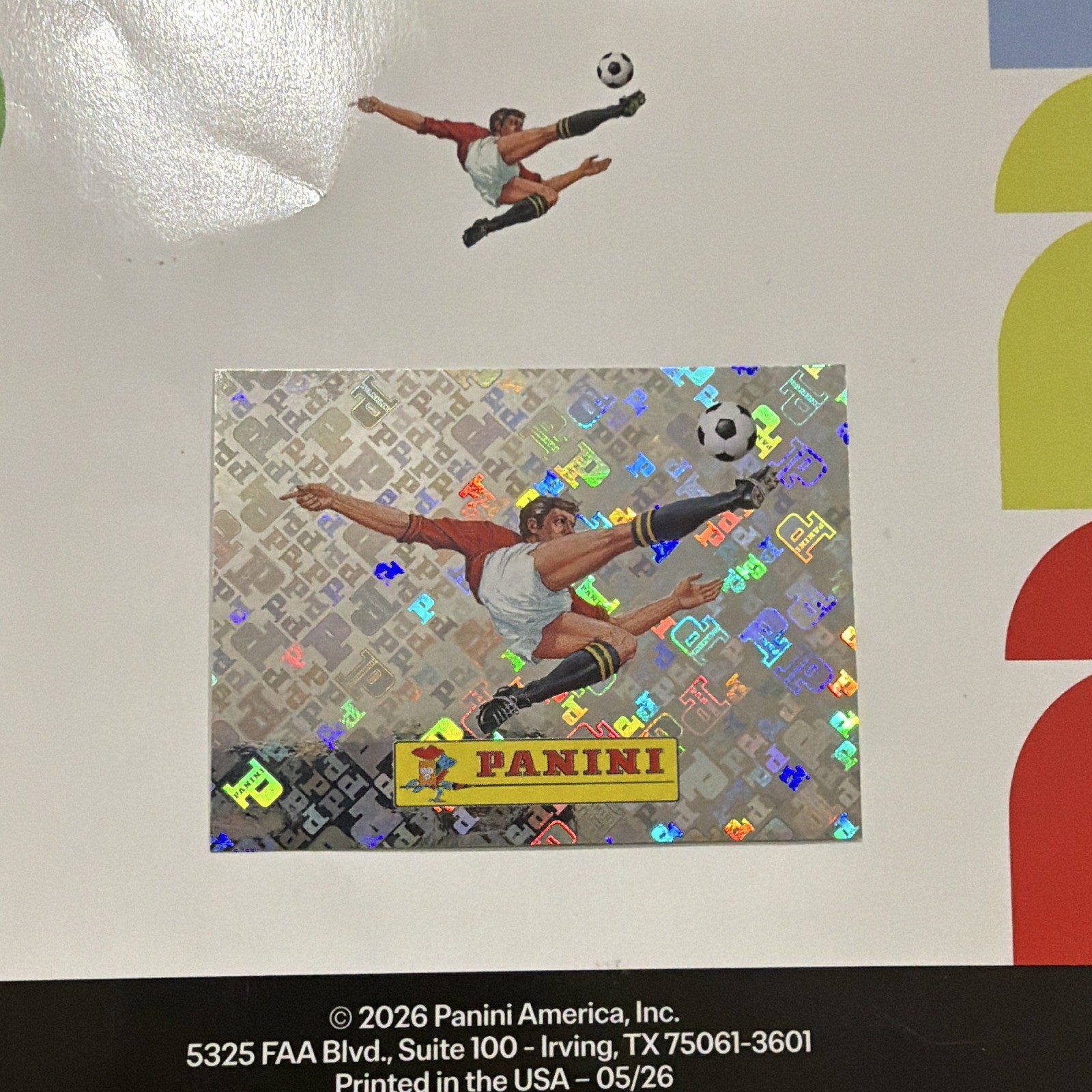 Panini FIFA World Cup 2026 Soccer Card #00 Panini Logo (Bicycle Kick) Hologram