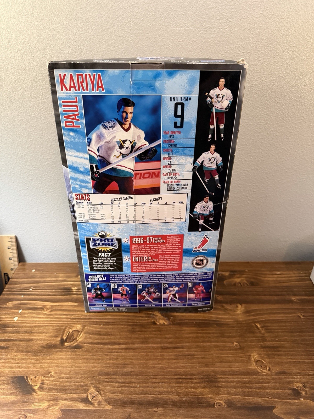 Paul Kariya 1998 Collector Series NHL PRO ZONE Anaheim Ducks #9 12 Inch Figure