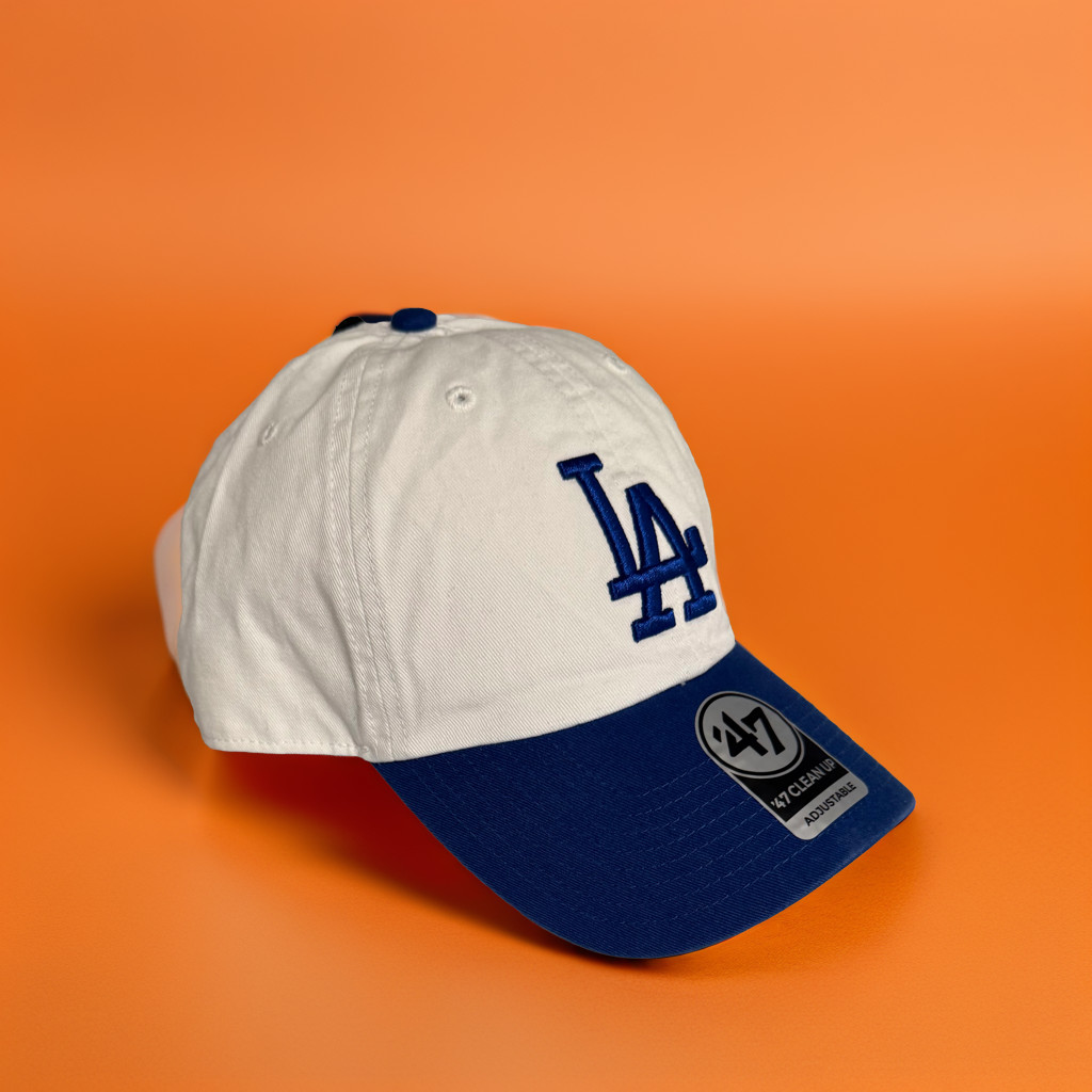 ’47 Brand Los Angeles LA Dodgers Clean Up MLB Dad Hat Cap White/Blue