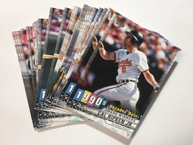 2020 Topps Baseball “DECADE’S BEST ~ 1990’s” insert cards U PICK FREE SHIP