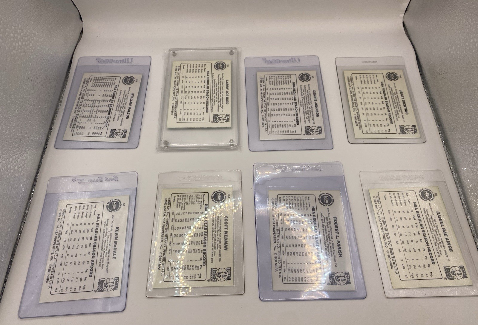 1985-86 Star Company Boston Celtics 8-card Team Set Larry Bird Green Border