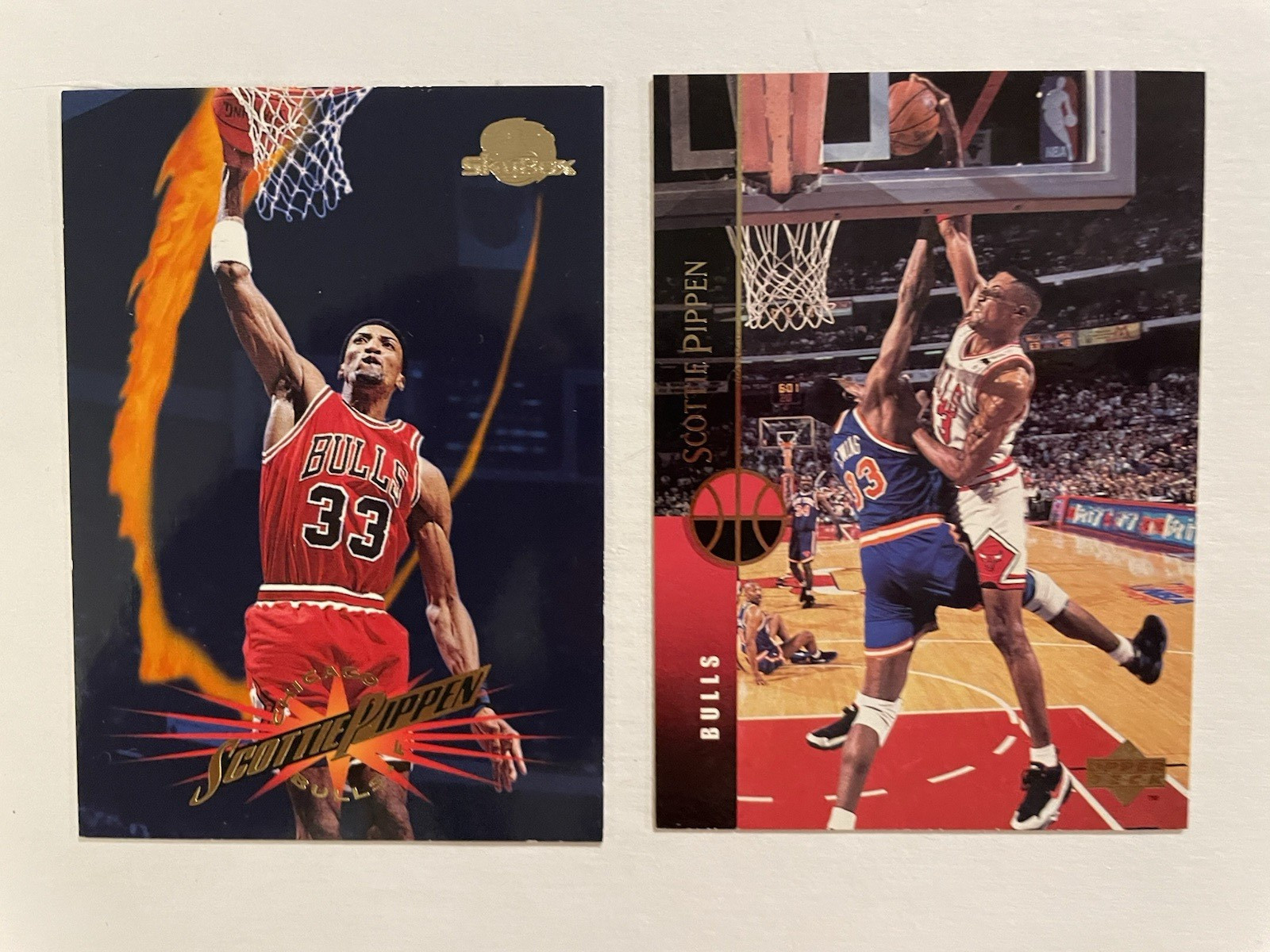 Scottie Pippen 20 Card Lot, Various Years and Sets, Inserts and Base, Bulls HOF