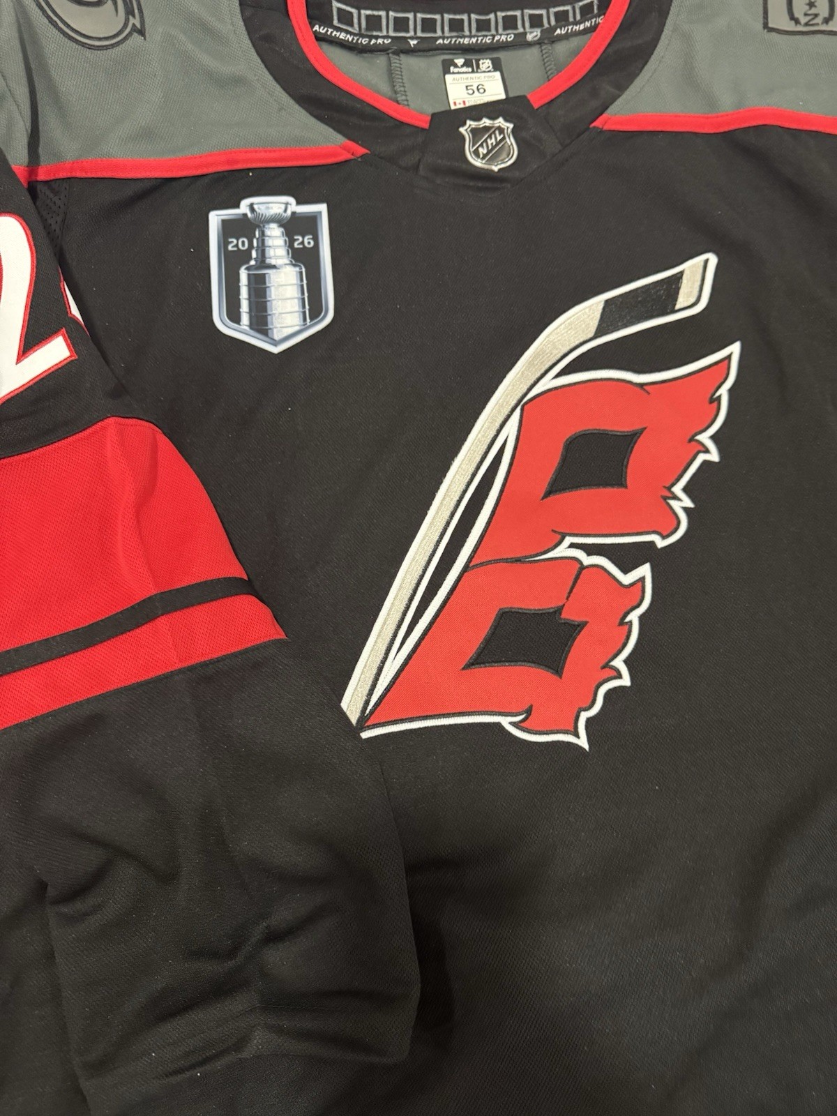 Seth JARVIS Carolina Hurricanes #24 Black Alt. Jersey All Sizes New w/tag 2026