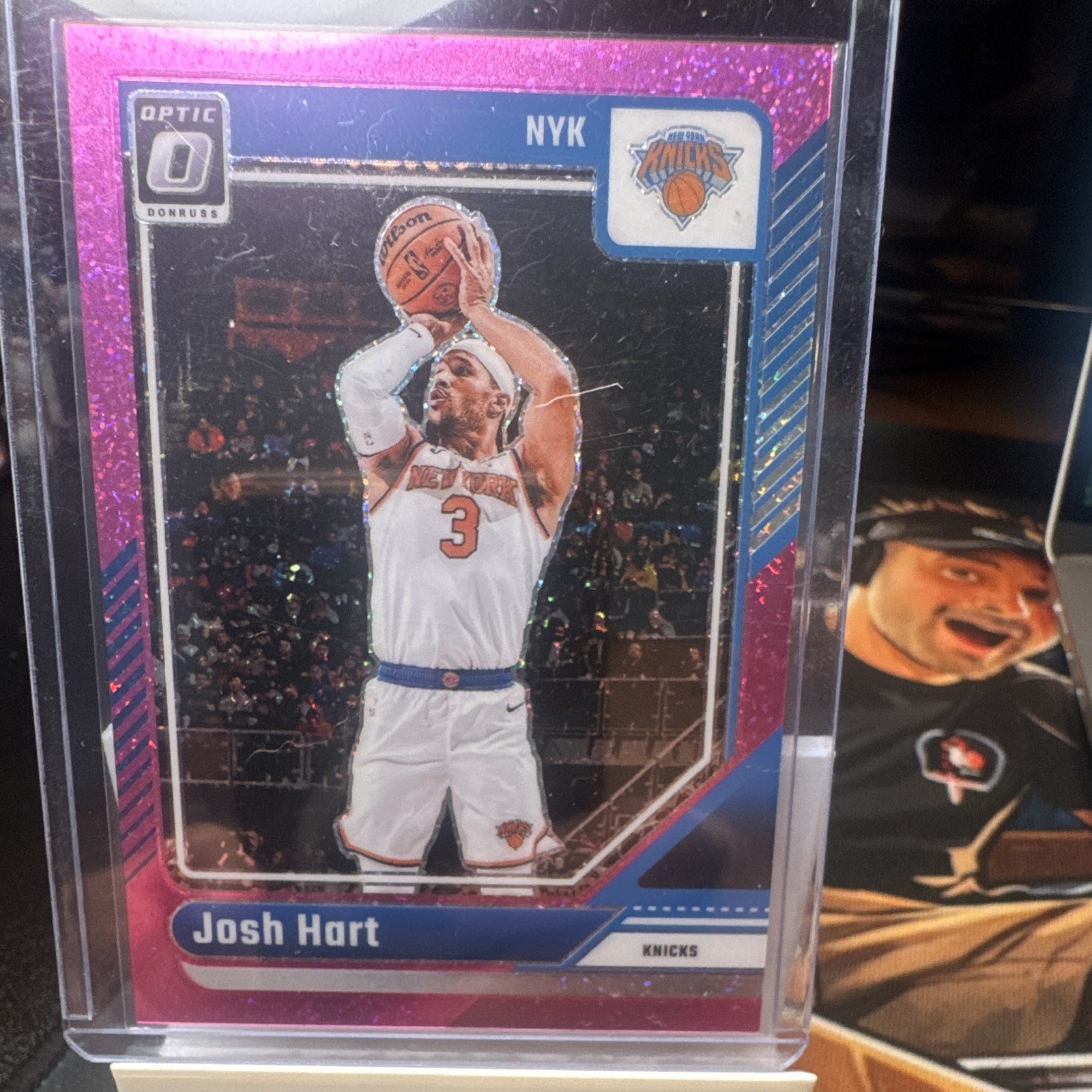Panini Donruss Optic Josh Hart New York Knicks Pink Glitter Prizm #102 /275