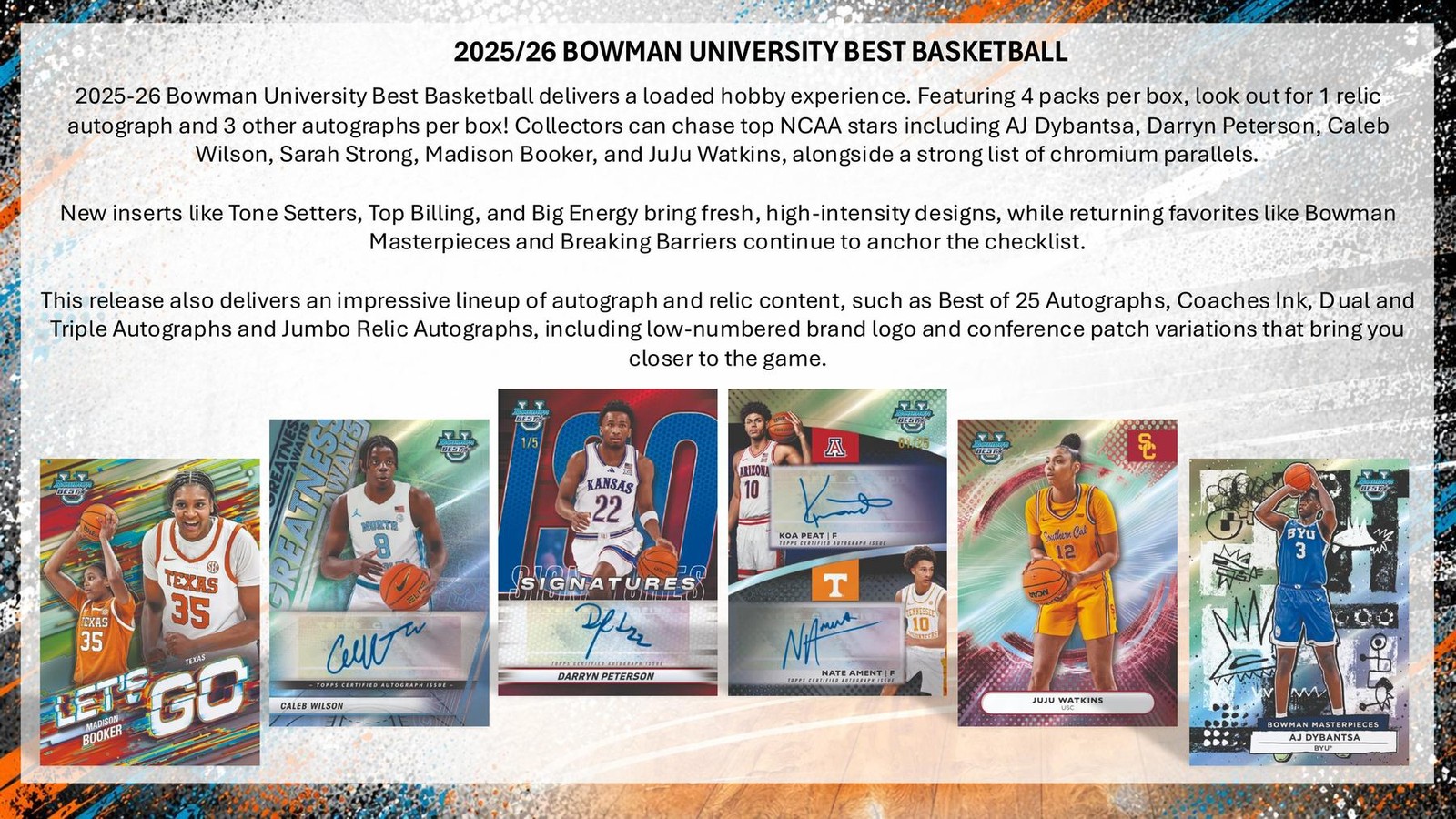 2025/26 BOWMAN UNIVERSITY BEST BASKETBALL HOBBY BOX