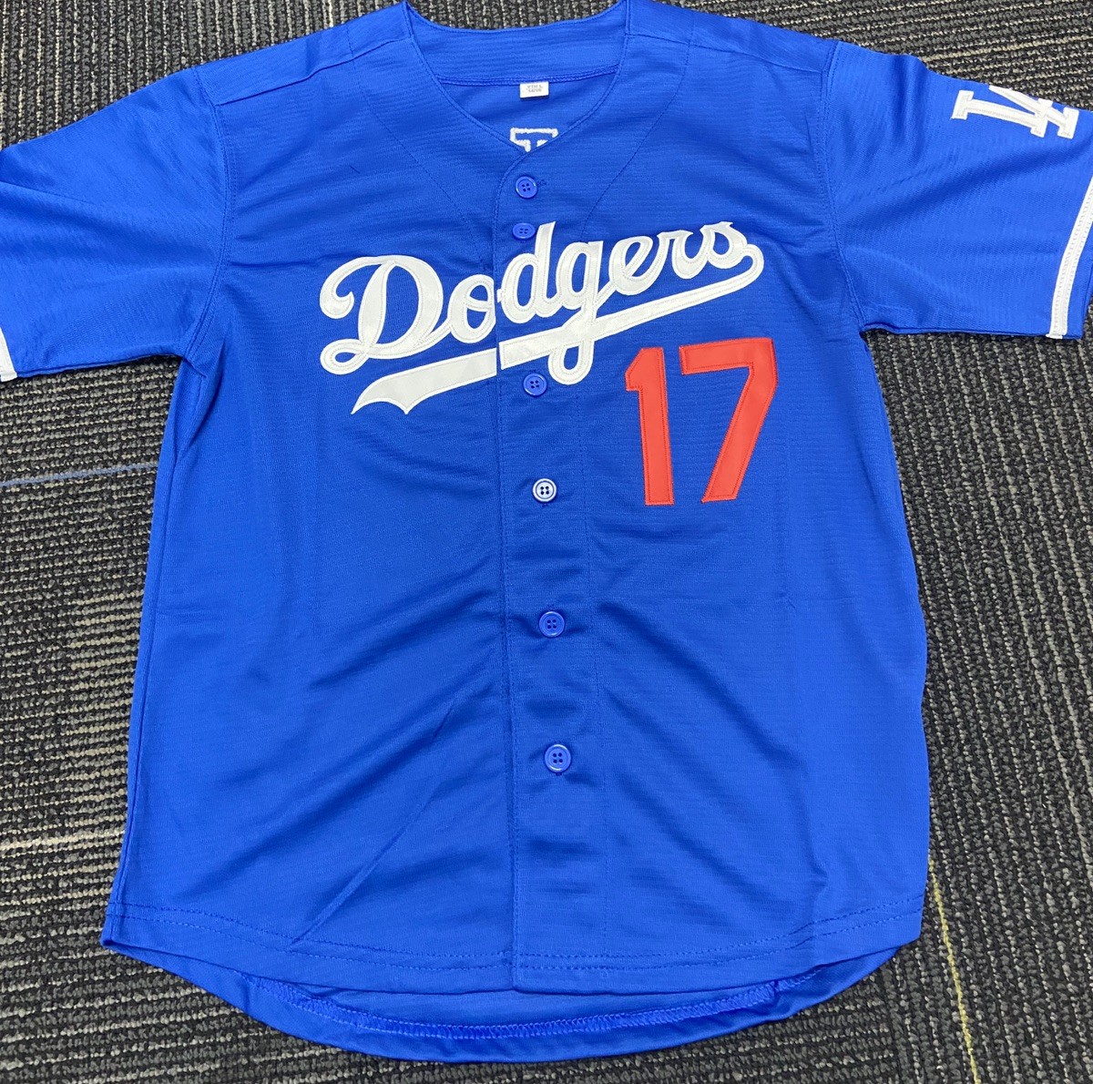 DODGERS JERSEY SHIRT #17 OHTANi KIDS ’ SIZE 14/16 In blue *BRAND NEW*