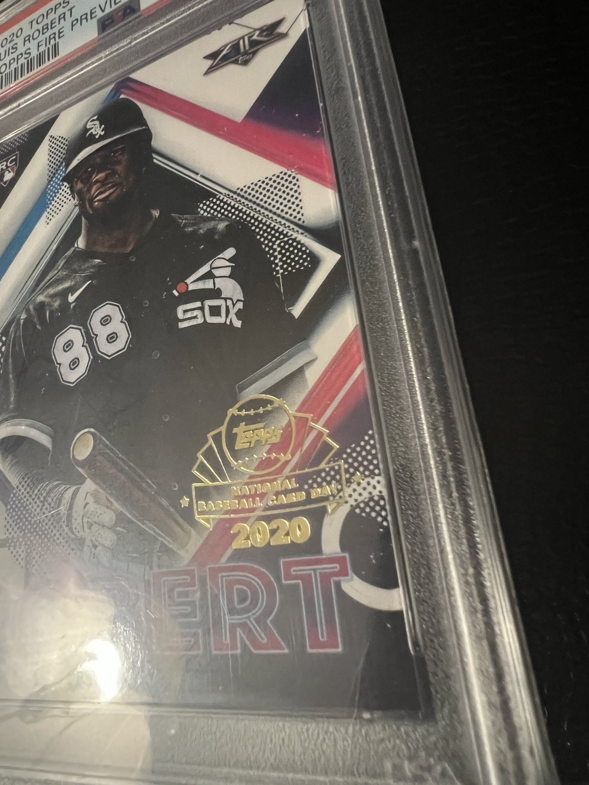 2020 Topps Chrome Fire Preview NBCD LUIS ROBERT,JR. #FP4 PSA 10 Rookie Card Mets