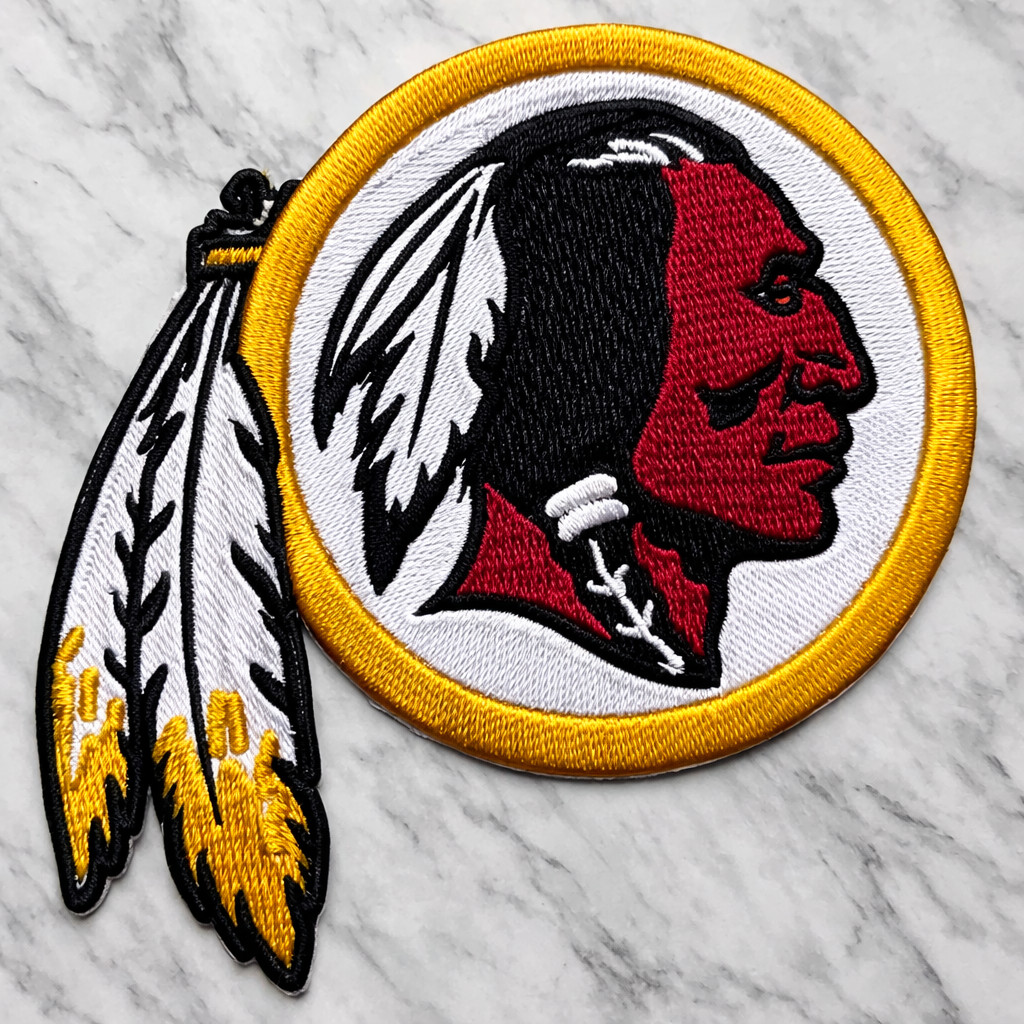 WASHINGTON REDSKINS LOGO NFL EMBROIDERED IRON ON PATCH 3″X3″ FREE SHIP & TRACK