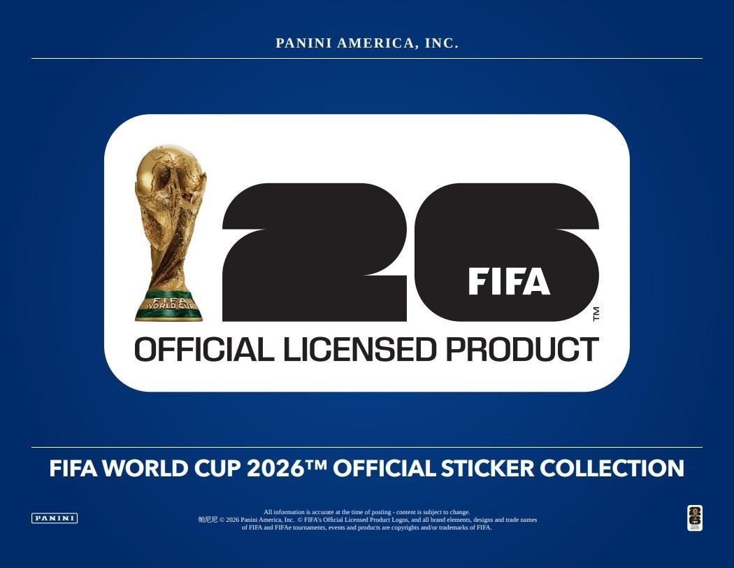 2026 Panini FIFA World Cup Soccer Sticker Hard Cover Album