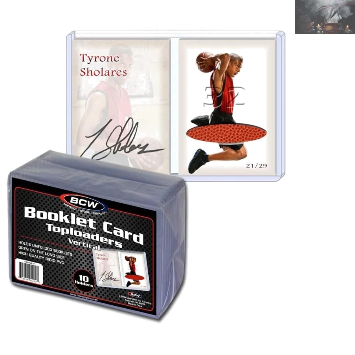 Versatile Vertical Booklet Card Toploader Holders – 10 Per Pack for Safekeeping