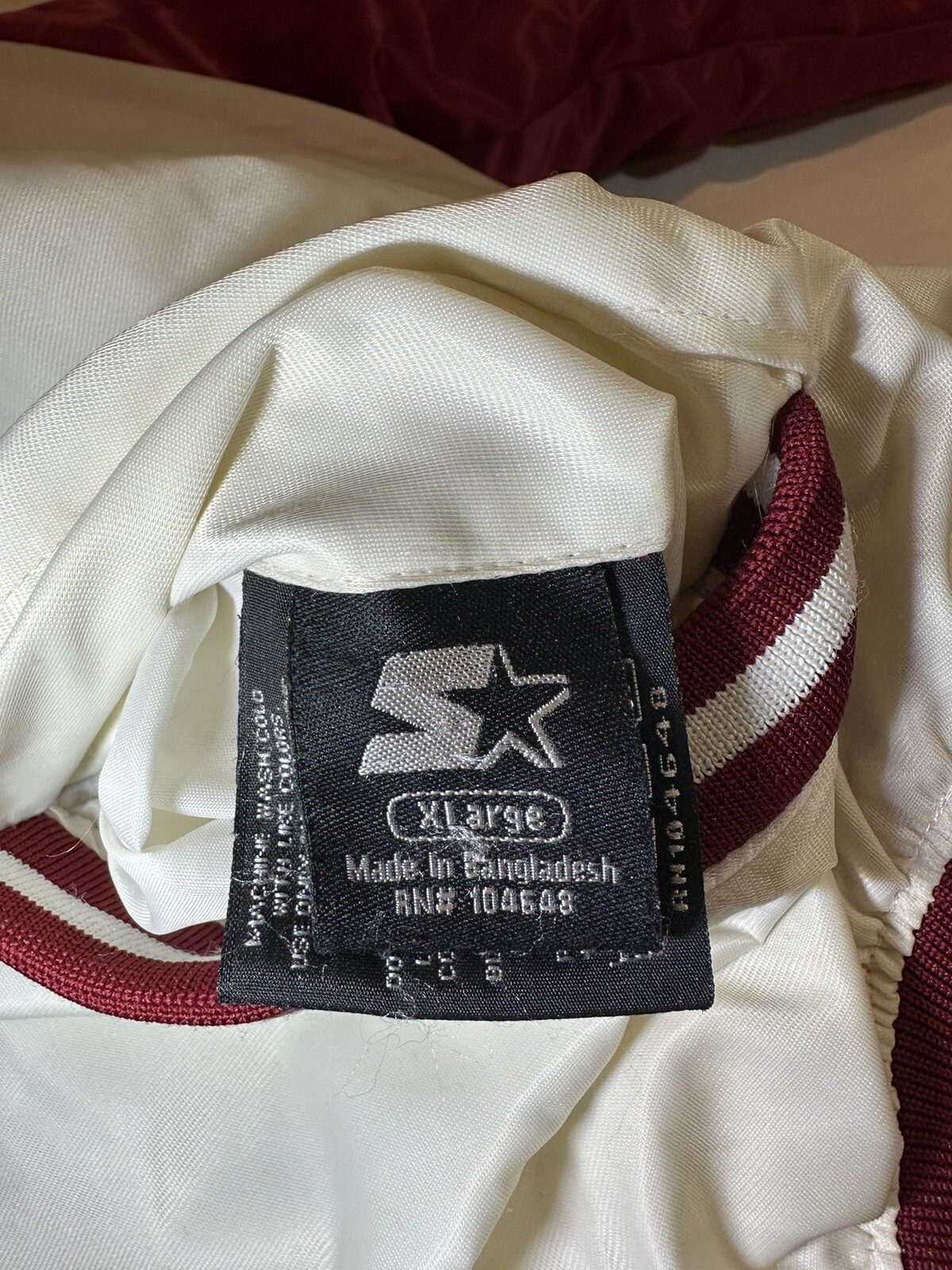 VTG Alabama Crimson Tide Jacket XL STARTER Satin Reversible Full Zip 90S Y2K
