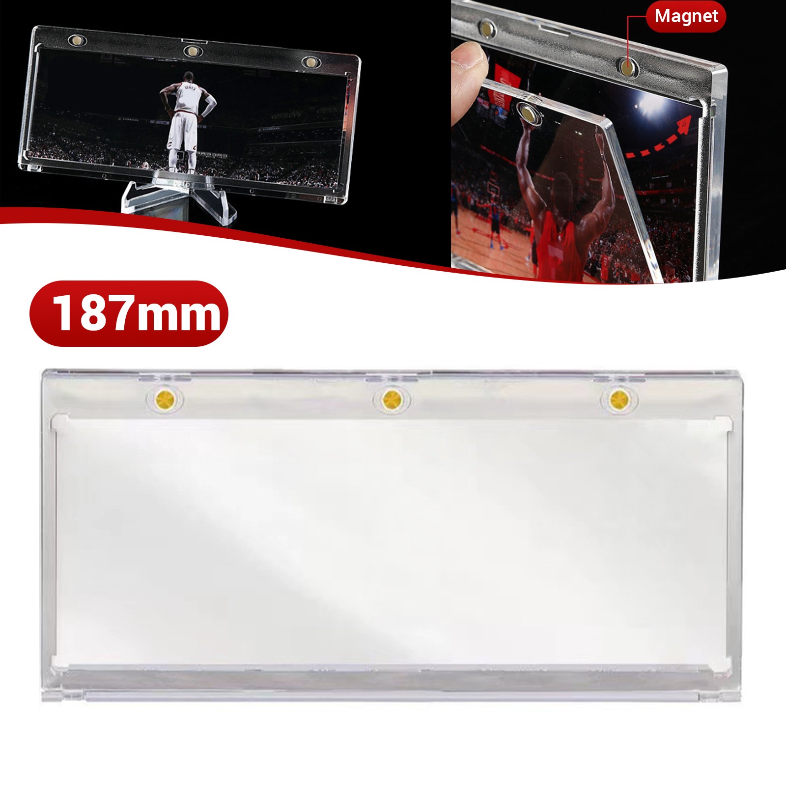 187mm Horizontal Booklet Magnetic Card Holder For National Treasures, Playbook