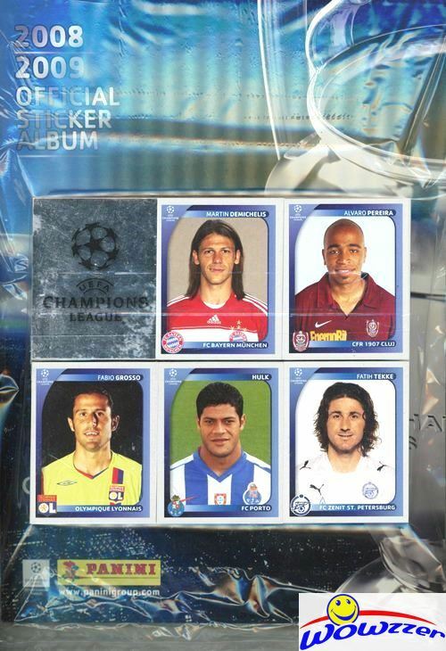 2008/09 Panini Champions League Complete 564 Stickers Set & Album-Messi, Ronaldo